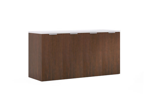 Niedriger Aktenschrank - CONVERGE - Gunlocke - Laminat / Holz / mit Schiebetür