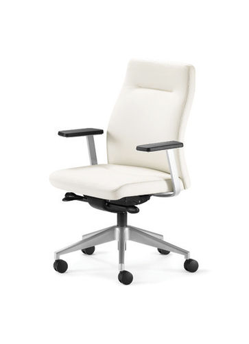 Moderner Bürostuhl - OLLA - Gunlocke - Leder / Polster / Hochlehner