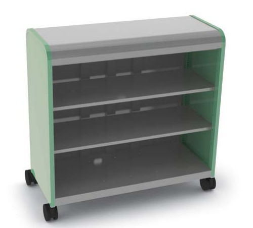 Regal mit Rollen - CASCADE MEGA-CABINET - smith system - modern / Laminat / für Gewerbegebrauch
