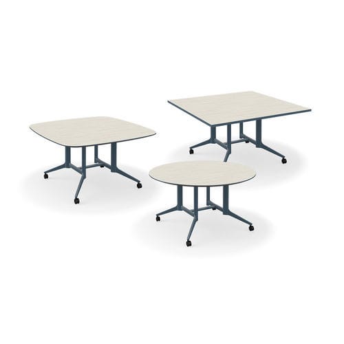 Moderner Tisch - TRIBUTAIRE&trade; - KI - Laminat / Gestell aus Metall / rechteckig