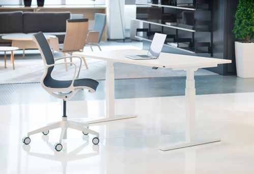 Schreibtisch für Open Space - CLASSIC - ISKU - modern / Holzfurnier / MDF