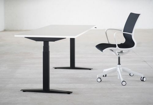 Schreibtisch für Open Space - EASY T EL - ISKU - modern / Holzfurnier / MDF