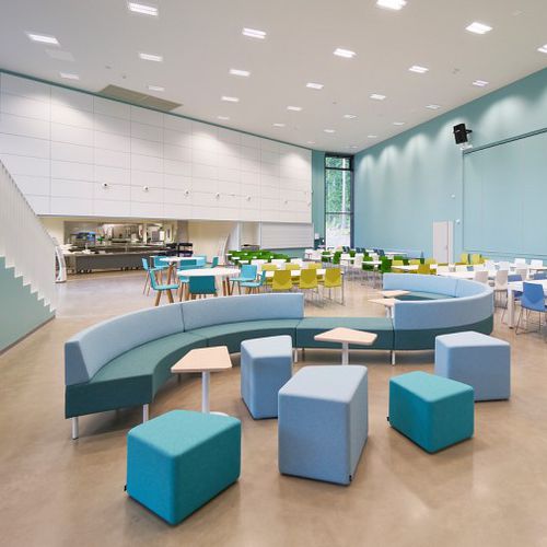 Modulare Polsterbank - KAARI - ISKU - modern / Stoff / für Gewerbegebrauch