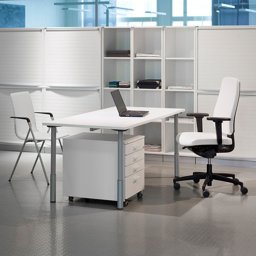 Schreibtisch für Open Space - MATRIX I - ISKU - modern / MDF / Birke