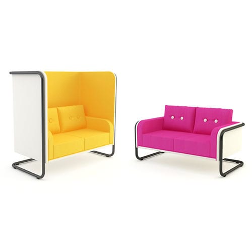 Modernes Sofa - MR.SNUG - ISKU - Stoff / Kunststoff / gelb