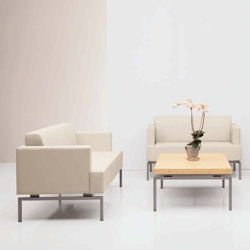 Modernes Sofa - SUTTON - krug - Stoff / beige / Contract