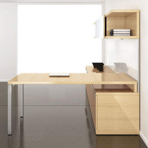 Chefschreibtisch - ADESSO - krug - modern / Holz / für Eckeinbau