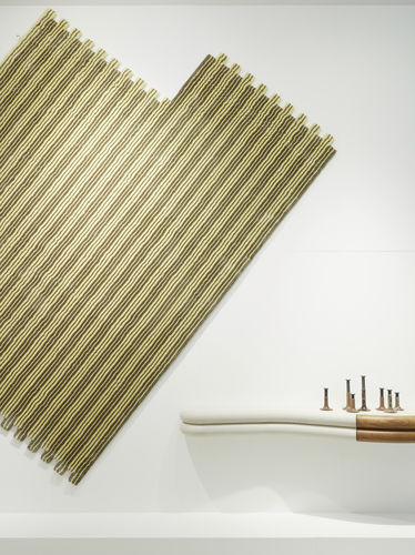 Moderner Wandteppich - Shifting Blocks - JOV - Streifenmuster / Neuseelandwolle / Tencel®