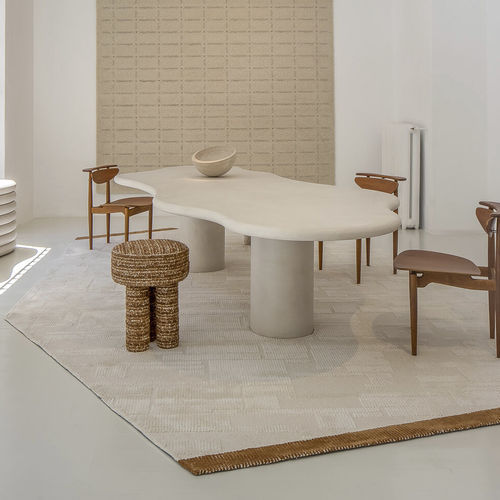 Moderner Teppich - Decoded - JOV - einfarbig / Wolle / Baumwolle