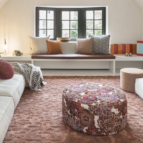 Moderner Teppich - DAKKAR - JOV - mit geometrischen Motiven / einfarbig / Wolle