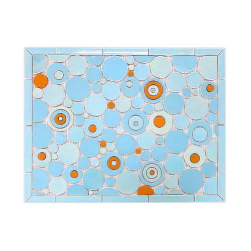 Keramik-Mosaikfliese - STOVE SPLASH - BUBBLES - Mercury Mosaics - für Küche / Wand / rund