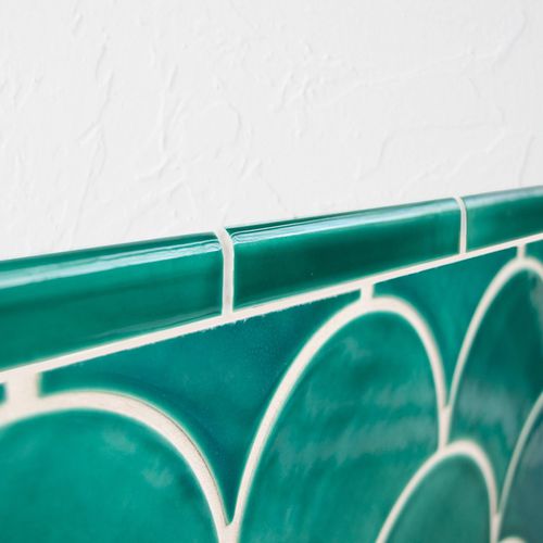 Keramik-Bordüre - BULLNOSE - Mercury Mosaics - handgefertigt