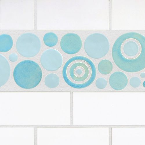 Keramik-Abschlussprofil - BUBBLES - Mercury Mosaics - für Fliesen