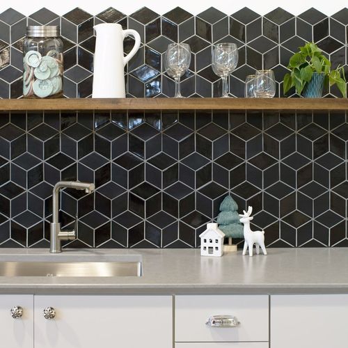 Hochglanz-Mosaikfliese - ONYX BLEND - Mercury Mosaics - für den Innenraum / für Badezimmer / für Küche