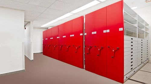 Verschieberegal für Büro - MOBILEX® - MONTEL - für Archiv / mechanisch / Metall