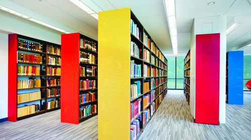 Regalsystem für Bibliotheken - HYBRIA - MONTEL - Standard / Metall