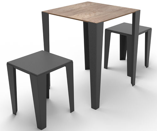 Moderner Tisch - BRUNCH - GUYON - Polyester / Metall / Laminat