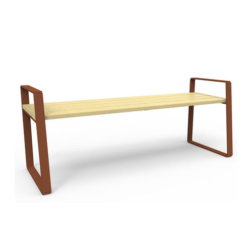 Moderne Bank für den öffentlichen Raum - FEEL  - GUYON - Polyester / Metall / Holz
