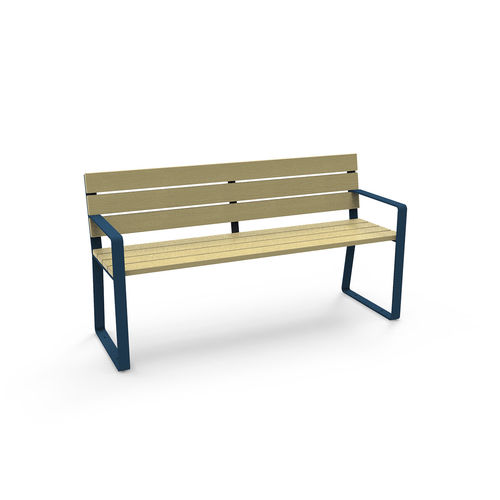 Bank für den öffentlichen Raum / Design - FEEL - GUYON - Polyester / Metall / Holz