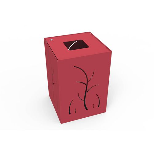 Metall-Abfallbehälter - FLOREA - GUYON - Polyester / für Außenbereich / für öffentliche Bereiche