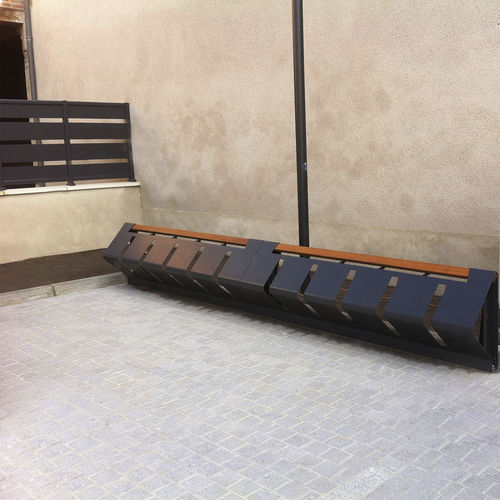 Bodenstehender Fahrradständer - LEGNA - GUYON - horizontal / für öffentliche Bereiche / Metall