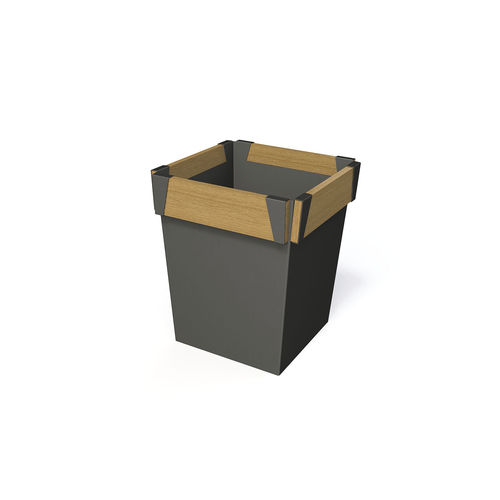 Metall-Pflanzkübel - LEGNA - GUYON - Holz / rechteckig / quadratisch