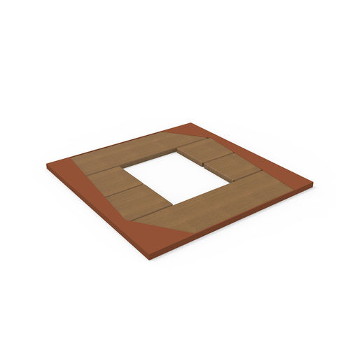 Quadratisches Baumgitter - LEGNA  - GUYON - Holz / Metall / durchbrochen