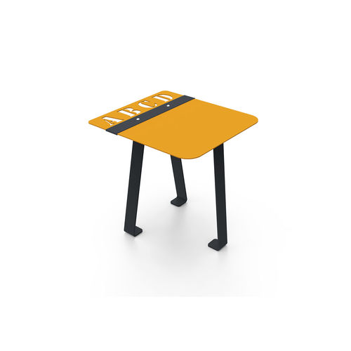 Design-Hocker - LUDÉO - GUYON - Polyester / Metall / Gestell aus Metall