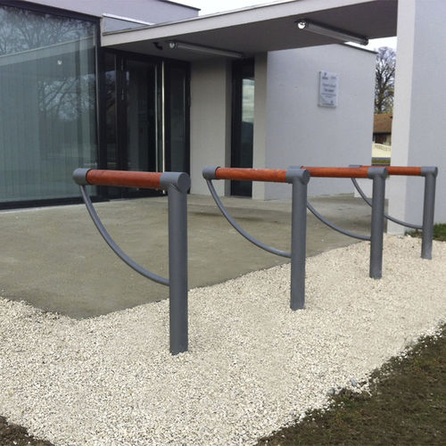 Bodenstehender Fahrradständer - MEZZO - GUYON - für öffentliche Bereiche / Metall / Holz