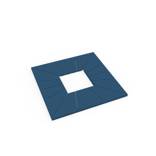 Quadratisches Baumgitter - STIL  - GUYON - Metall / laserbearbeitet