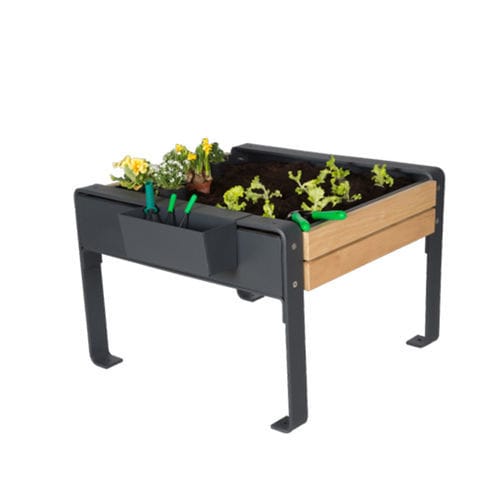 Holz-Pflanzkübel - 6502 - GUYON - Polyester / Metall / rechteckig