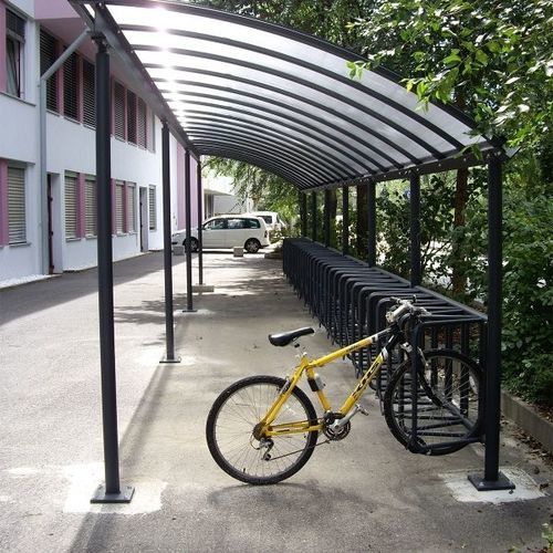 Bodenstehender Fahrradständer - WING  - GUYON - mit Überdachung / für öffentliche Bereiche / für städtische Bereiche