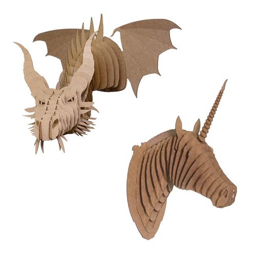 Karton-Skulptur - FANTASY SET - cardboard safari - Wand