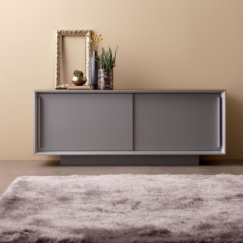 Niedriger Aktenschrank - KAI - Nucraft - Holzfurnier / mit Schiebetür / modern