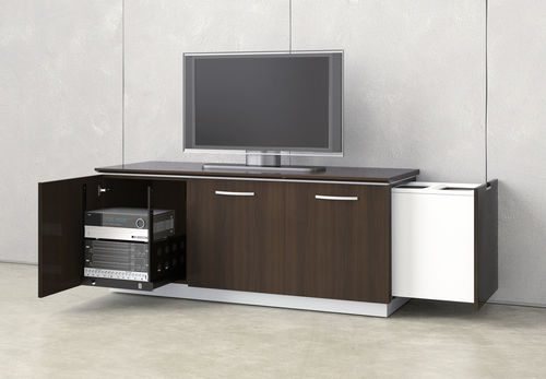 Modernes Multimedia-Möbel - PERFORMANCE CREDENZA - Nucraft - Modul / für Konferenzraum / lackiertes Holz