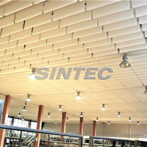Metall-Akustikbaffel - ABSORBENT - SINTEC INSONORIZACIÓN - hängend / rechteckig