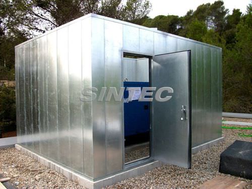 Wandmontierte Akustikplatte - AISFÓN 100 - SINTEC INSONORIZACIÓN - für Fassadenverkleidung / für Trennwand / Metall