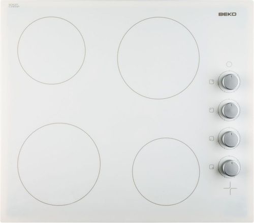Glaskeramik-Kochfeld - HIC64105 - Beko - mit 4 Kochfeldern / Einbau / mit Drehknöpfen