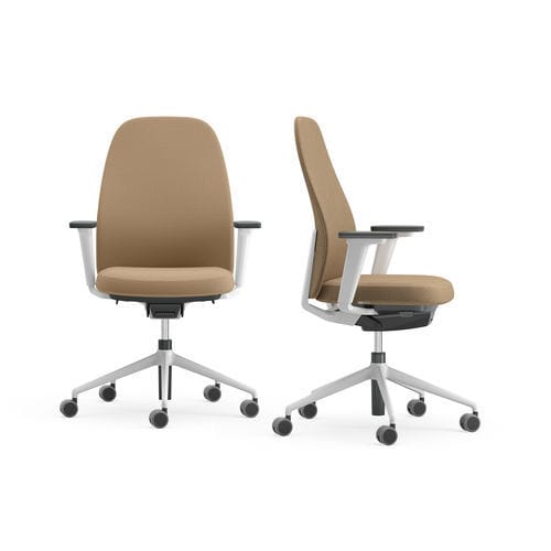 Moderner Stuhl - DSW MID - ICF - für den Innenraum / Stoff / Leder