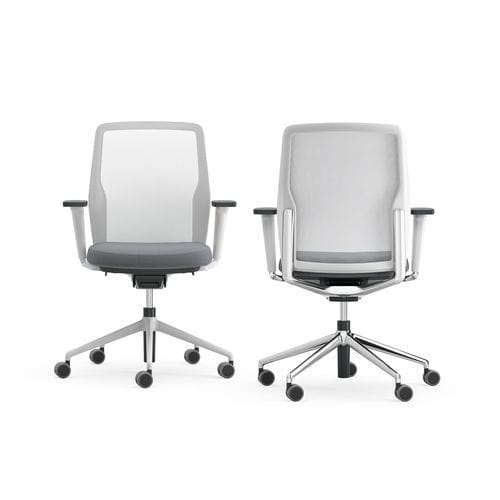 Moderner Stuhl - DUOSTRING - ICF - für den Innenraum / Netz / Textil