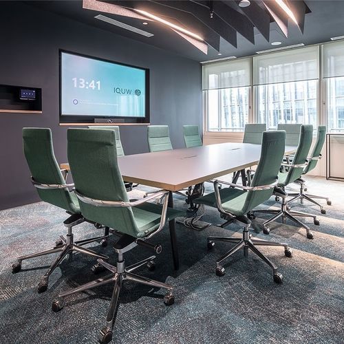 Moderner Chefsessel - VALE - ICF - Leder / Aluminium / Hochlehner