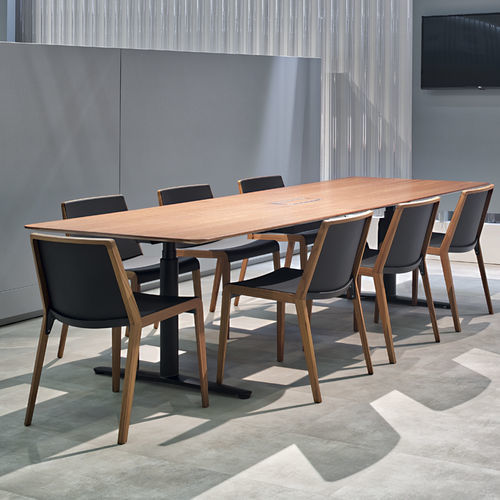 Moderner Besucherstuhl - FINNWOOD - ICF - für den Innenraum / Nylon / Holz