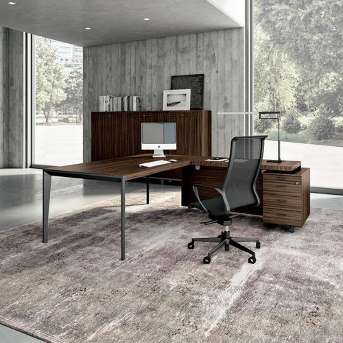 Chefschreibtisch - X9   - Quadrifoglio Sistemi d'Arredo - bodenstehend / modern / Holz