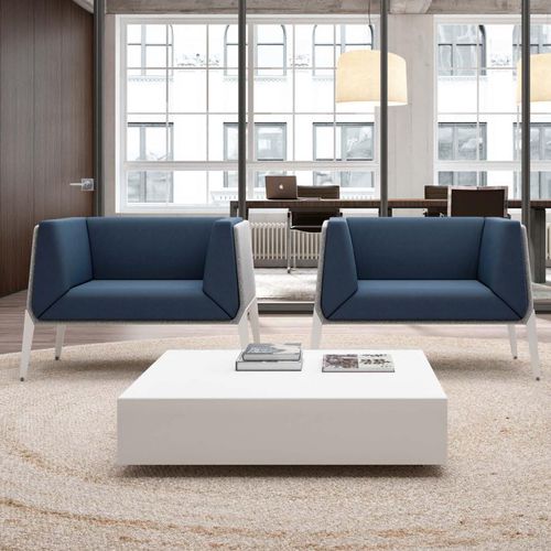 Moderner Couchtisch - T05   - Quadrifoglio Sistemi d'Arredo - melaminbeschichtet / Gestell aus Polyethylen / Gestell aus Melamin