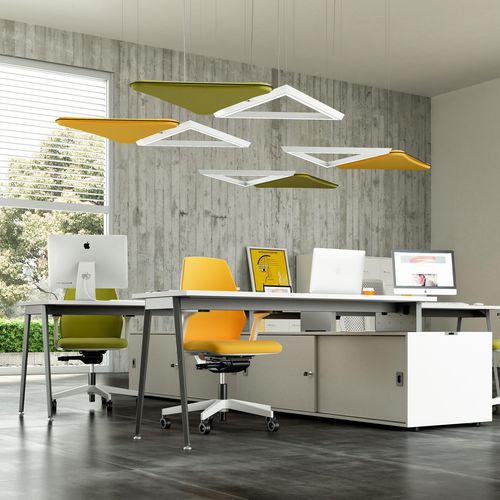 Hängende Akustikbaffel - LIGHTSOUND   - Quadrifoglio Sistemi d'Arredo - Dekor