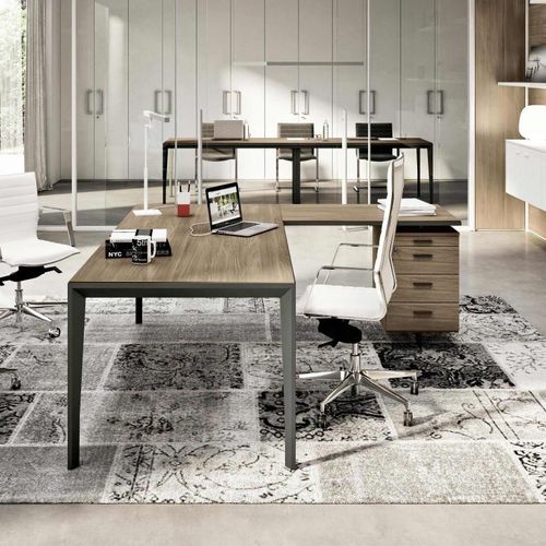 Schreibtisch für Open Space - X5   - Quadrifoglio Sistemi d'Arredo - bodenstehend / für 4 Personen / modern