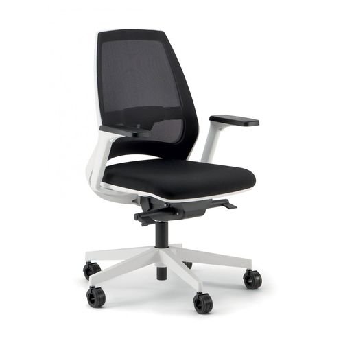 Moderner Bürostuhl - OXYGEN   - Quadrifoglio Sistemi d'Arredo - für den Innenraum / Netz / Leder