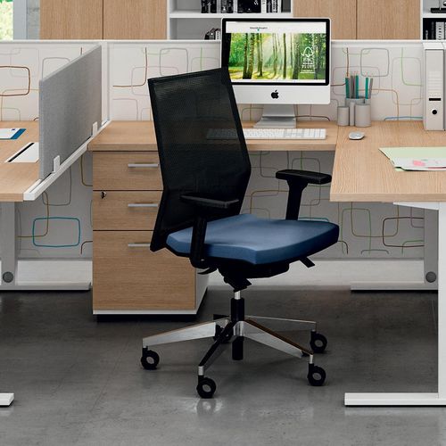 Moderner Bürostuhl - OMNIA - Quadrifoglio Sistemi d'Arredo - für den Innenraum / Netz / feuerfester Stoff