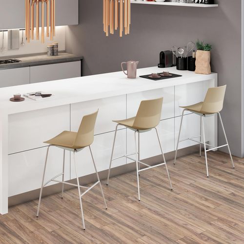 Moderner Barstuhl - CLUE - Quadrifoglio Sistemi d'Arredo - für den Innenraum / Metall / Polypropylen
