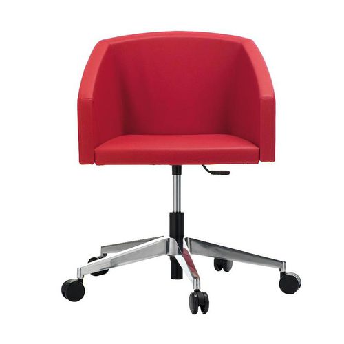 Moderner Besuchersessel - ALIAS - Quadrifoglio Sistemi d'Arredo - Stoff / Leder / Buche